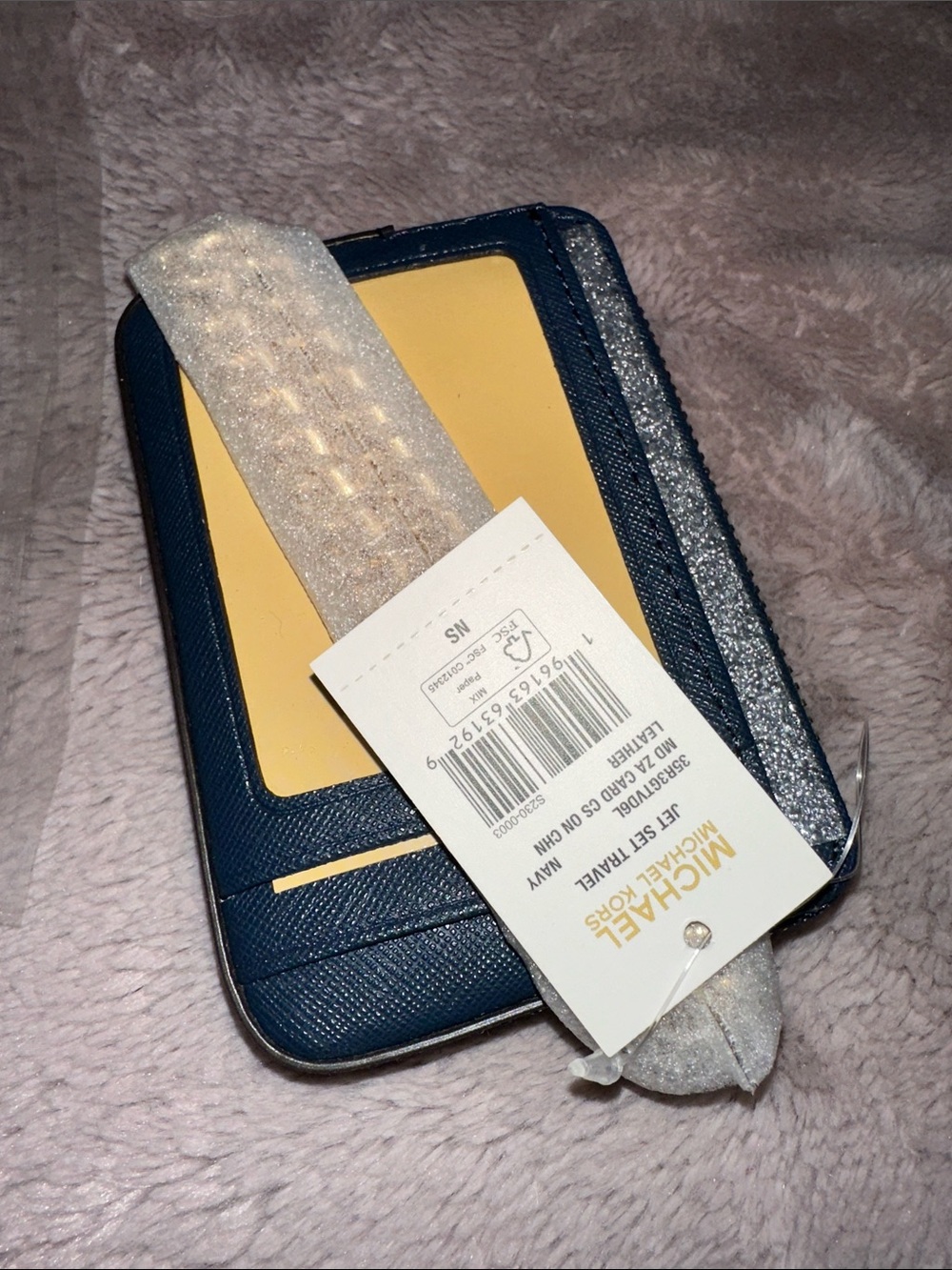 NIP Micheal Kors jet set travel mini wallet in Navy - Picture 2 of 5